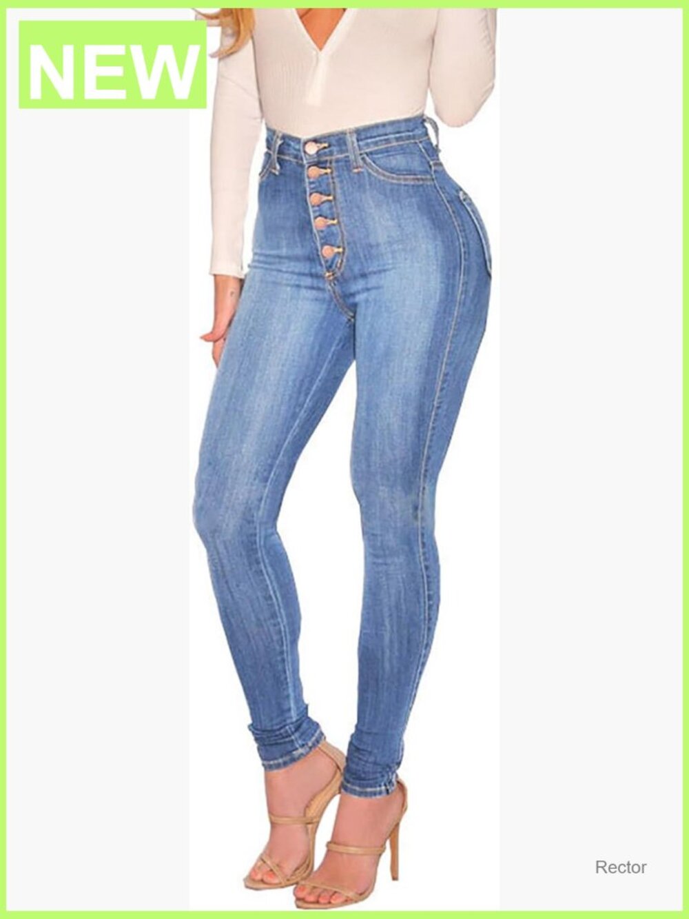 High Rise Stretch Butt Lifting Skinny Colombian Jeans